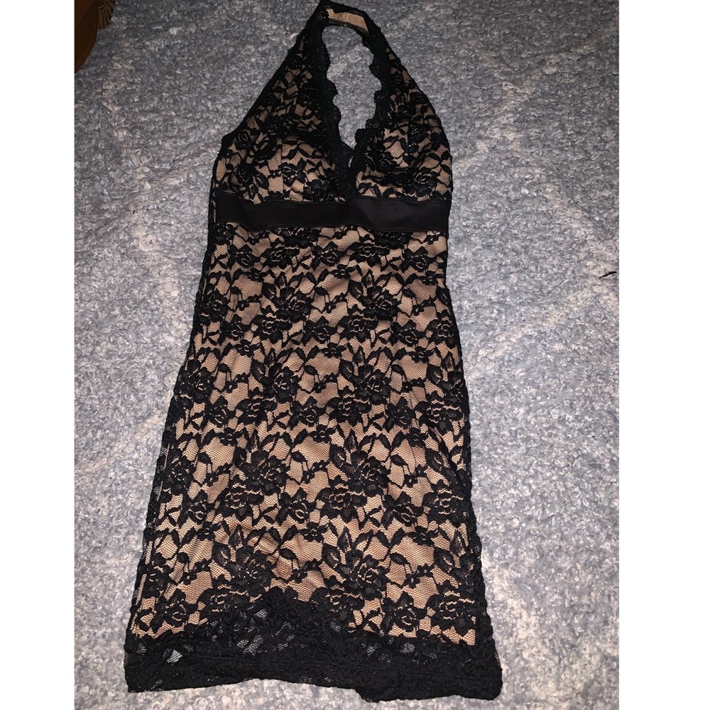 Halter lace dress